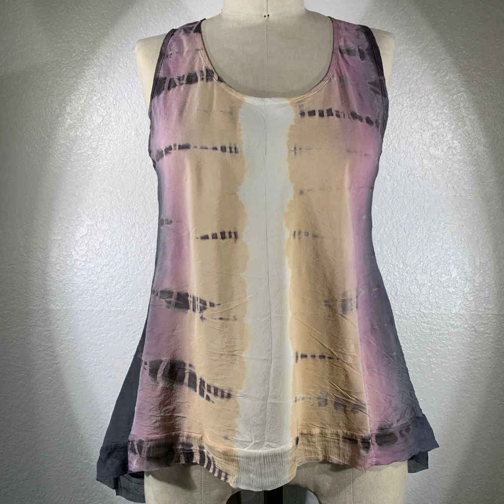 NWT Viviana Uchitel Hi-Lo Tank Blouse Sz S